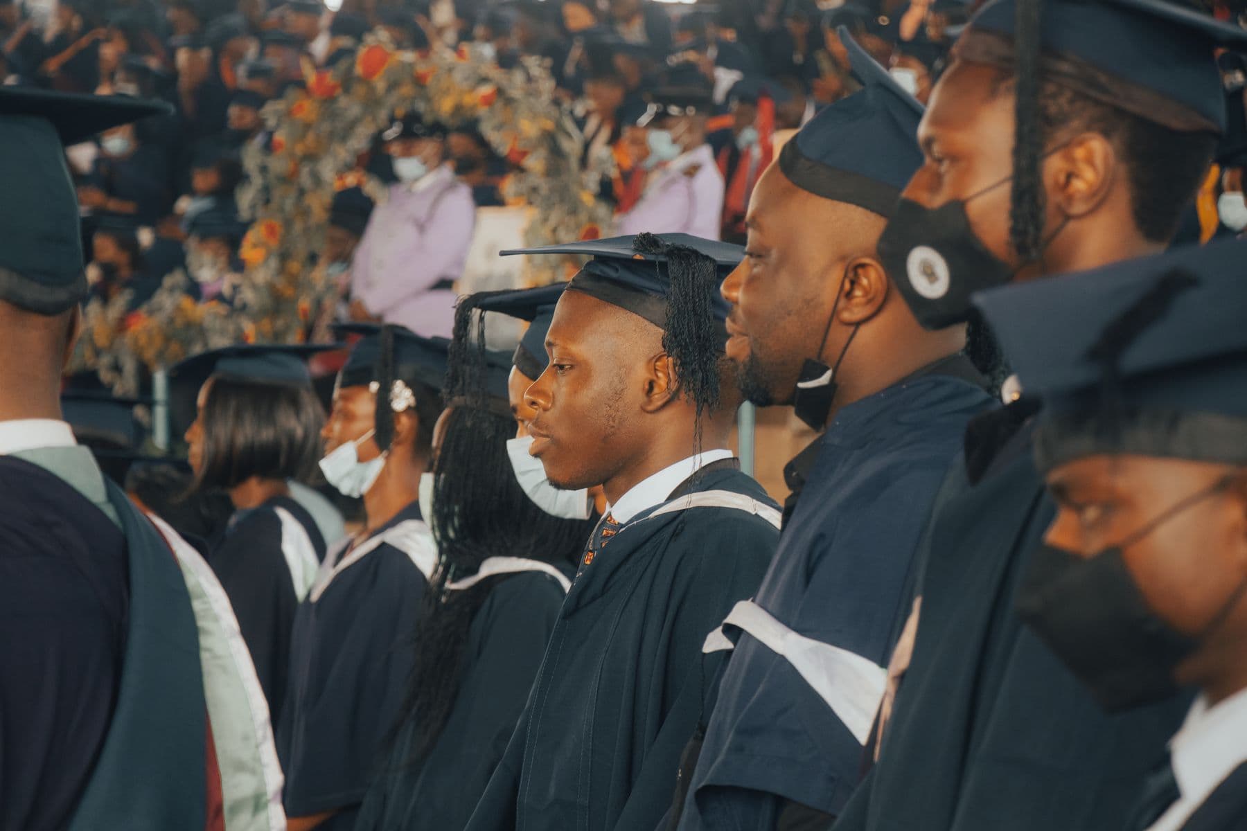 Graduating students celebrating